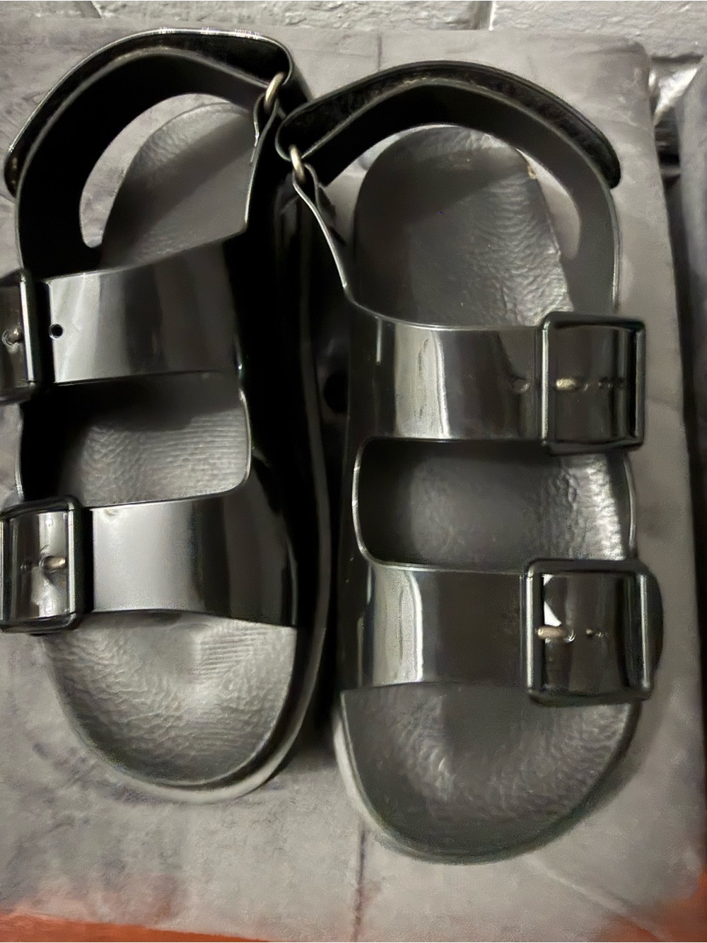 Gucci Black Double-Strap Women's Mules
